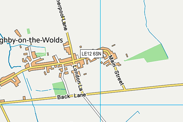 LE12 6SN map - OS VectorMap District (Ordnance Survey)