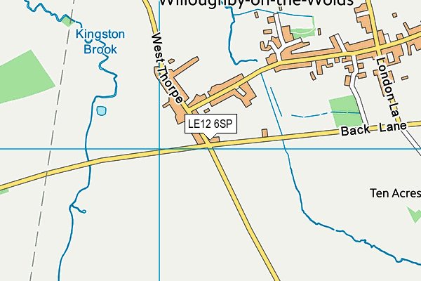 LE12 6SP map - OS VectorMap District (Ordnance Survey)