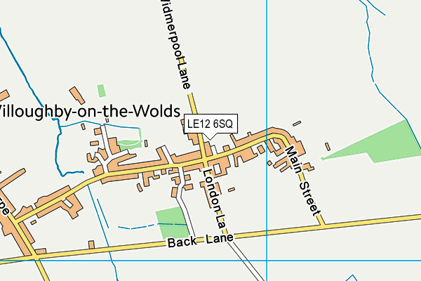 LE12 6SQ map - OS VectorMap District (Ordnance Survey)