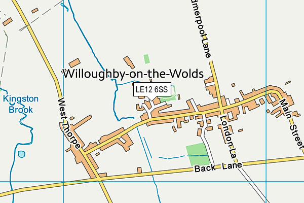 Willoughby Primary School map (LE12 6SS) - OS VectorMap District (Ordnance Survey)