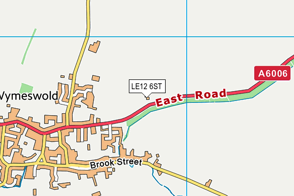 LE12 6ST map - OS VectorMap District (Ordnance Survey)