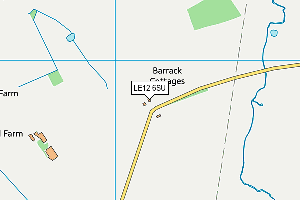 LE12 6SU map - OS VectorMap District (Ordnance Survey)