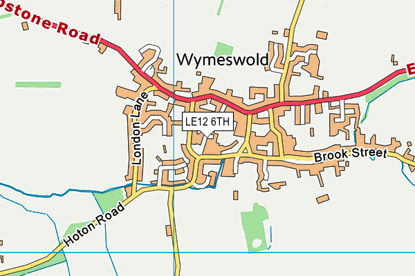 LE12 6TH map - OS VectorMap District (Ordnance Survey)