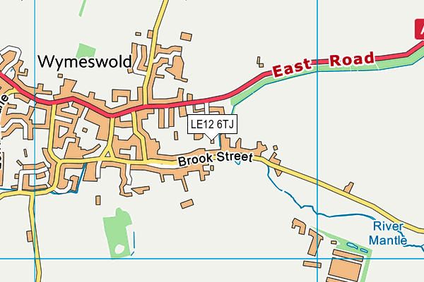 LE12 6TJ map - OS VectorMap District (Ordnance Survey)