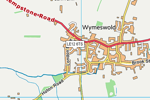 LE12 6TS map - OS VectorMap District (Ordnance Survey)