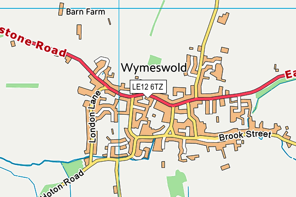 Map of THREE CROWNS WYMESWOLD LTD at district scale