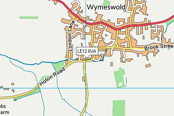 LE12 6UA map - OS VectorMap District (Ordnance Survey)