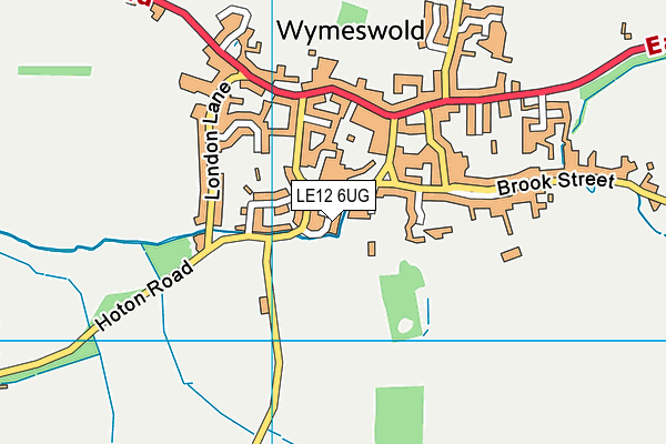 LE12 6UG map - OS VectorMap District (Ordnance Survey)