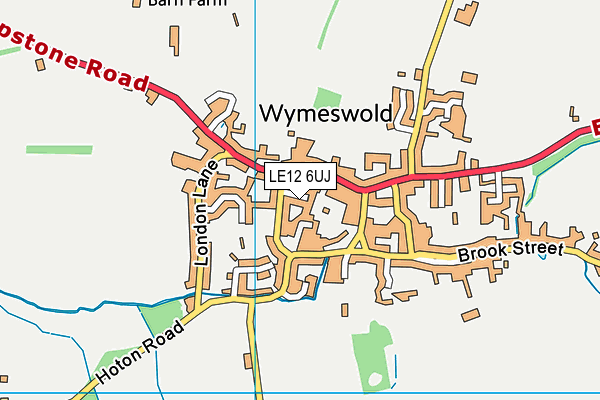 LE12 6UJ map - OS VectorMap District (Ordnance Survey)