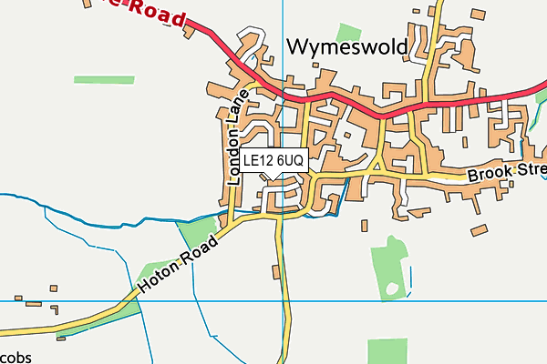 LE12 6UQ map - OS VectorMap District (Ordnance Survey)