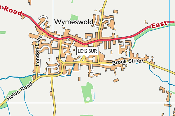 LE12 6UR map - OS VectorMap District (Ordnance Survey)