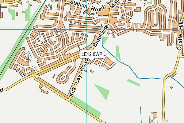 LE12 6WP map - OS VectorMap District (Ordnance Survey)