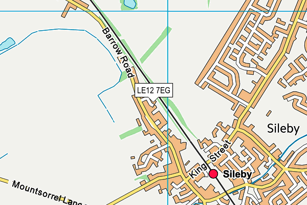 LE12 7EG map - OS VectorMap District (Ordnance Survey)