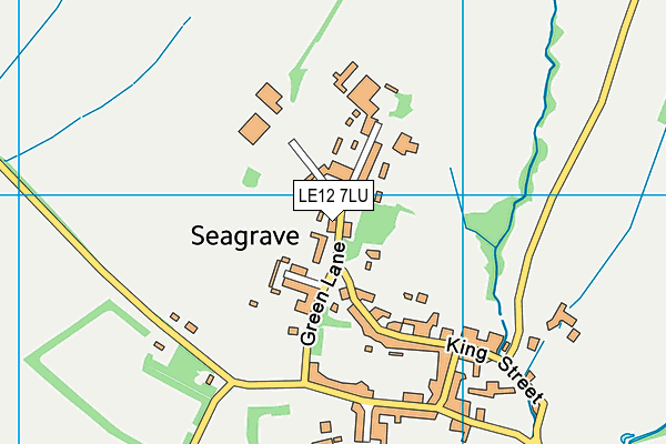 Seagrave Village Primary School map (LE12 7LU) - OS VectorMap District (Ordnance Survey)