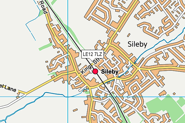 Sileby Redlands Community Primary School map (LE12 7LZ) - OS VectorMap District (Ordnance Survey)