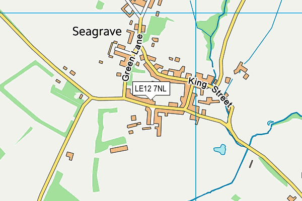 LE12 7NL map - OS VectorMap District (Ordnance Survey)
