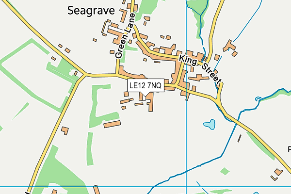 LE12 7NQ map - OS VectorMap District (Ordnance Survey)