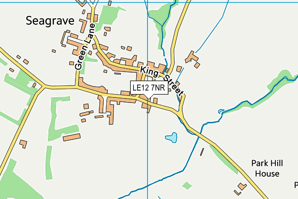 LE12 7NR map - OS VectorMap District (Ordnance Survey)