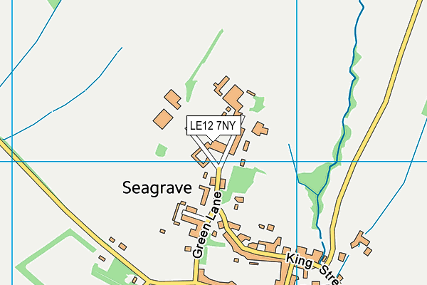 LE12 7NY map - OS VectorMap District (Ordnance Survey)