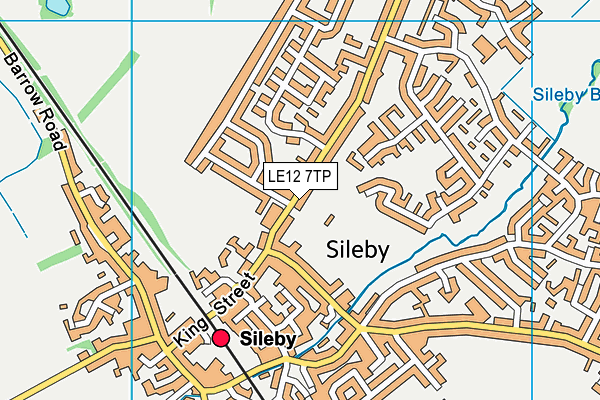 Sileby Memorial Park map (LE12 7TP) - OS VectorMap District (Ordnance Survey)