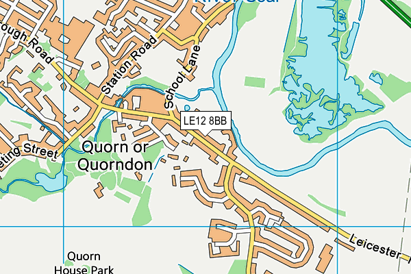 LE12 8BB map - OS VectorMap District (Ordnance Survey)