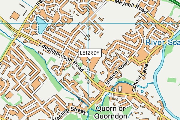 Rawlins Academy map (LE12 8DY) - OS VectorMap District (Ordnance Survey)