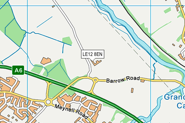 LE12 8EN map - OS VectorMap District (Ordnance Survey)