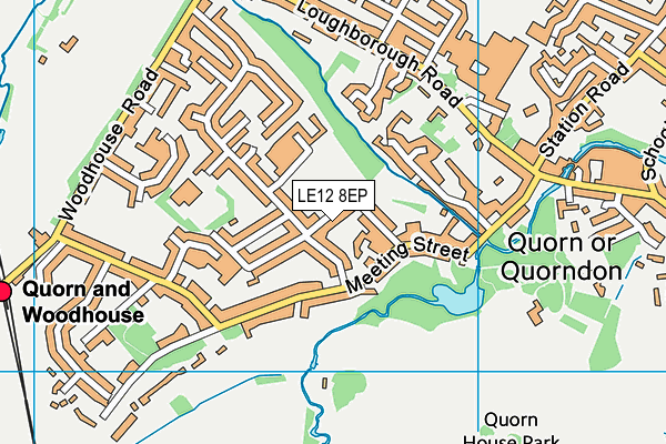 LE12 8EP map - OS VectorMap District (Ordnance Survey)