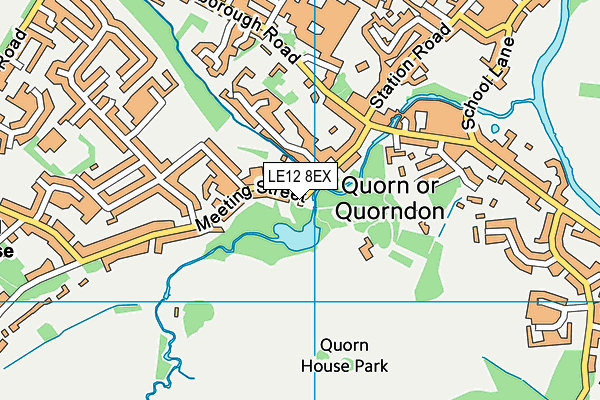 LE12 8EX map - OS VectorMap District (Ordnance Survey)