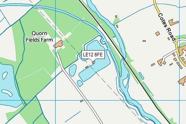 LE12 8FE map - OS VectorMap District (Ordnance Survey)