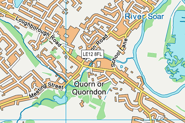 LE12 8FL map - OS VectorMap District (Ordnance Survey)
