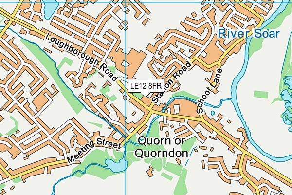 LE12 8FR map - OS VectorMap District (Ordnance Survey)