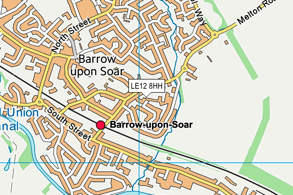 LE12 8HH map - OS VectorMap District (Ordnance Survey)