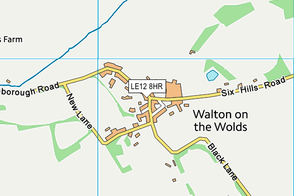 LE12 8HR map - OS VectorMap District (Ordnance Survey)