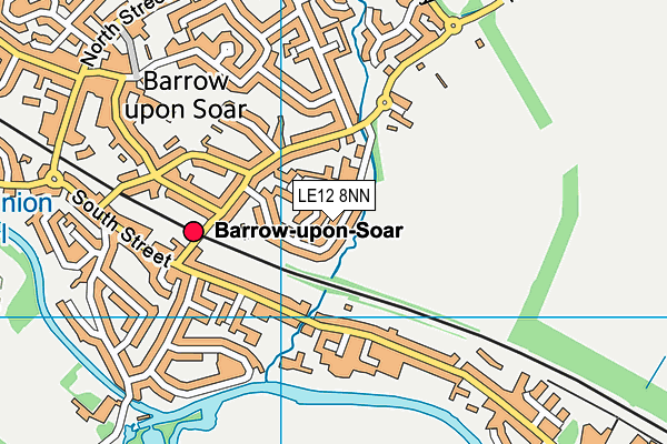 LE12 8NN map - OS VectorMap District (Ordnance Survey)