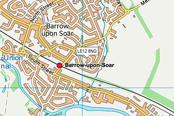 LE12 8NQ map - OS VectorMap District (Ordnance Survey)