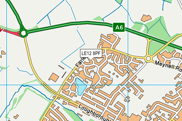 LE12 8PF map - OS VectorMap District (Ordnance Survey)