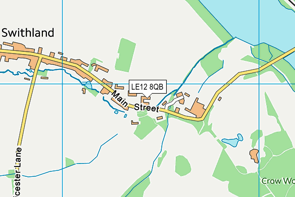 LE12 8QB map - OS VectorMap District (Ordnance Survey)