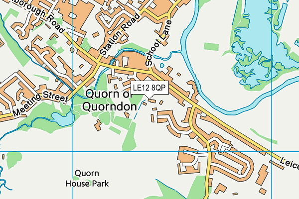 Map of QUORN MANOR LTD at district scale