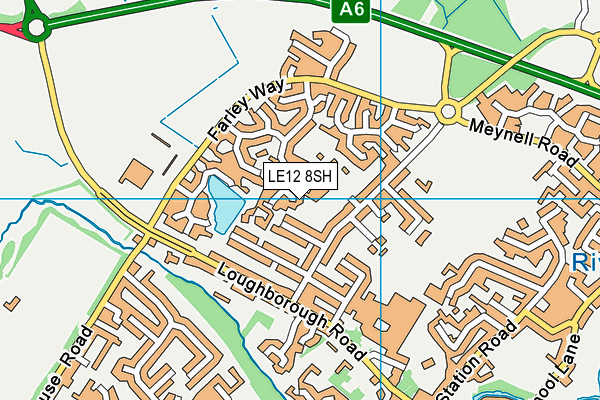 LE12 8SH map - OS VectorMap District (Ordnance Survey)