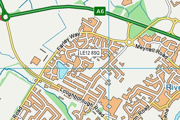 LE12 8SQ map - OS VectorMap District (Ordnance Survey)