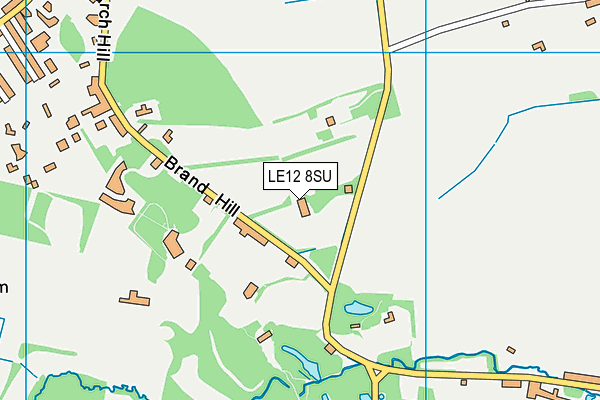 LE12 8SU map - OS VectorMap District (Ordnance Survey)