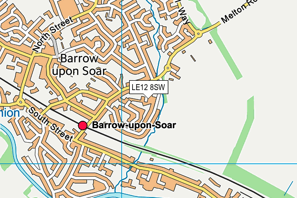 LE12 8SW map - OS VectorMap District (Ordnance Survey)