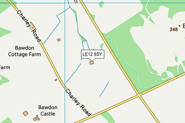 LE12 8SY map - OS VectorMap District (Ordnance Survey)