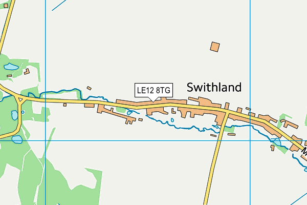 LE12 8TG map - OS VectorMap District (Ordnance Survey)