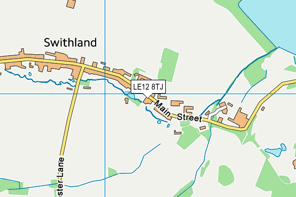 LE12 8TJ map - OS VectorMap District (Ordnance Survey)