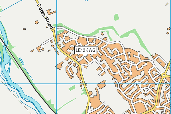 LE12 8WG map - OS VectorMap District (Ordnance Survey)