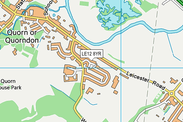 LE12 8YR map - OS VectorMap District (Ordnance Survey)