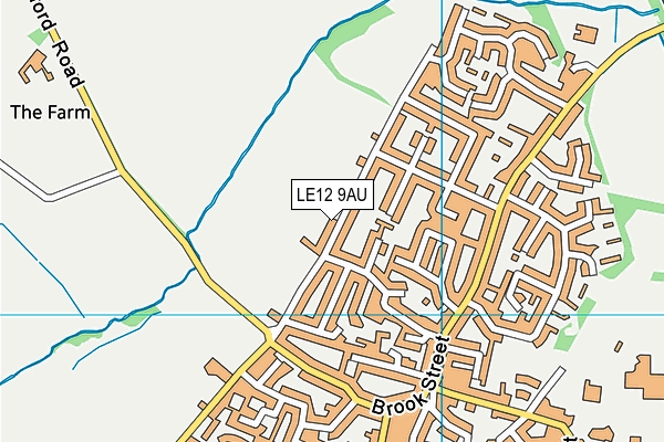 Shepshed Bmx Track map (LE12 9AU) - OS VectorMap District (Ordnance Survey)
