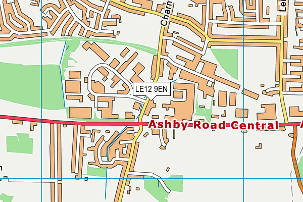 LE12 9EN map - OS VectorMap District (Ordnance Survey)